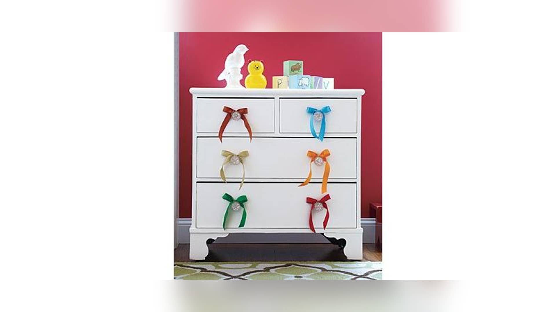 Dress Up a Dresser With Ribbons