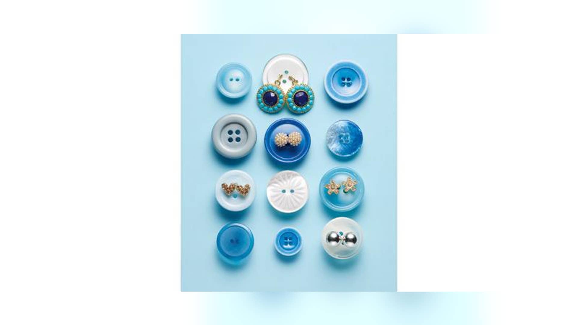 Button as Earring Holder