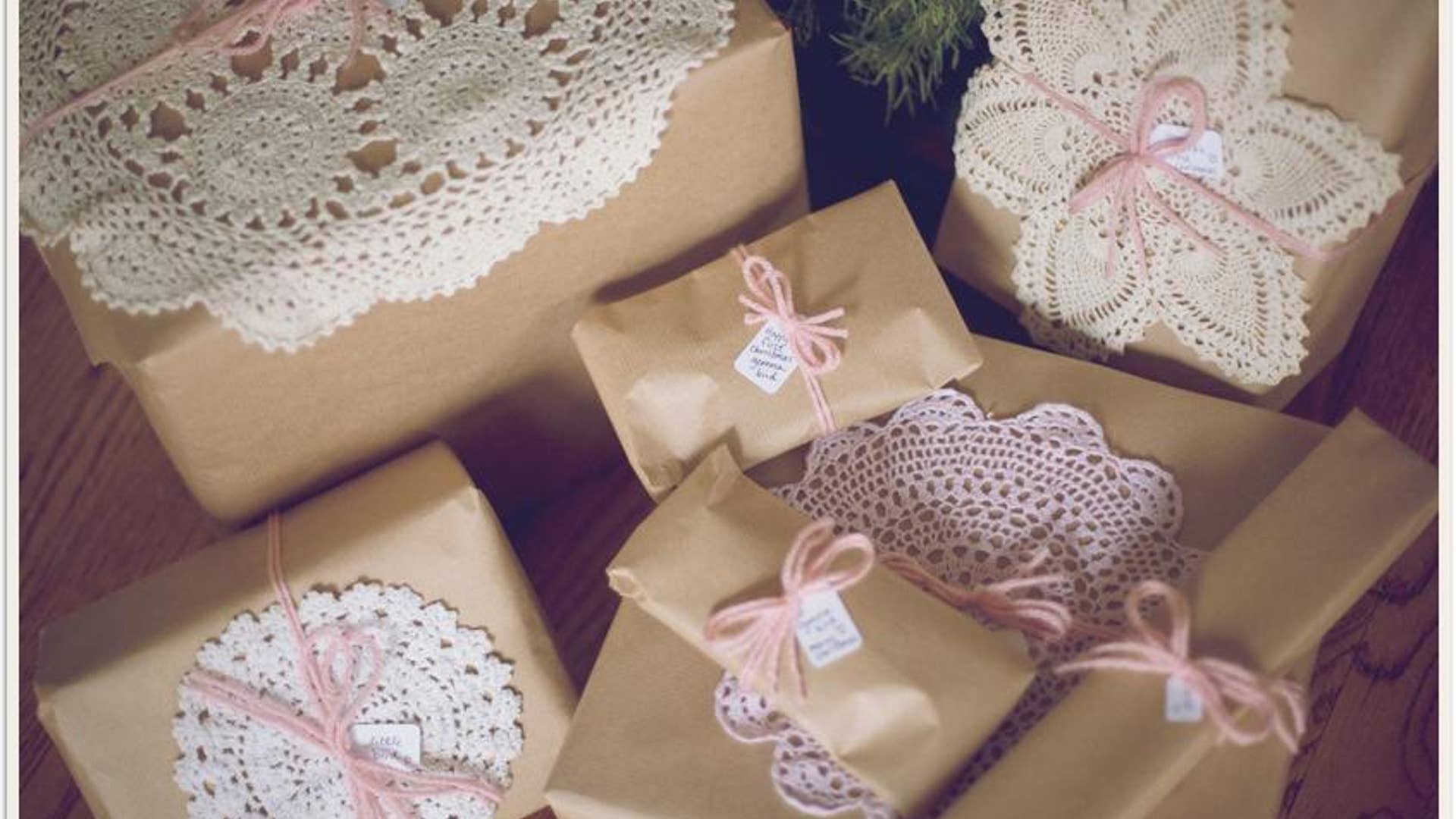 Brown Paper Packages Tied Up with String