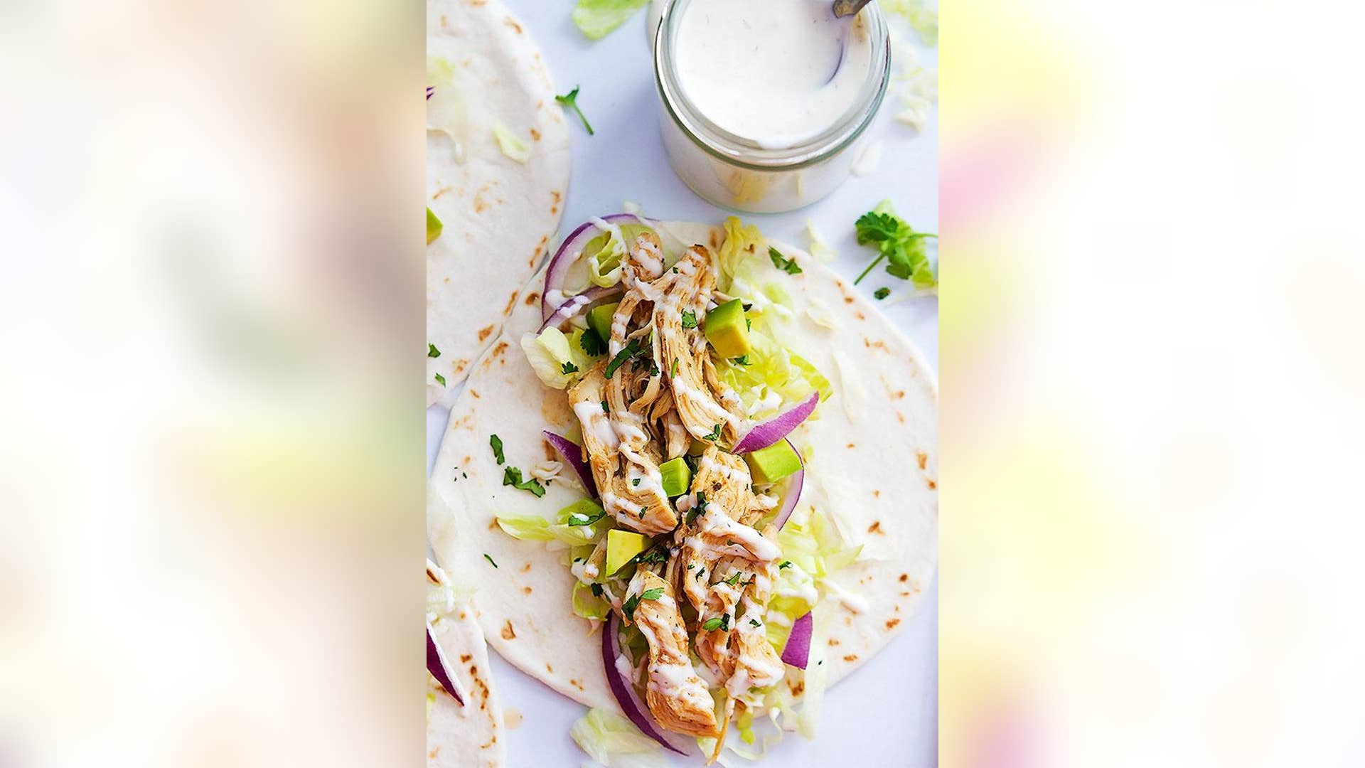 Slow Cooker Ranch Chicken Tacos