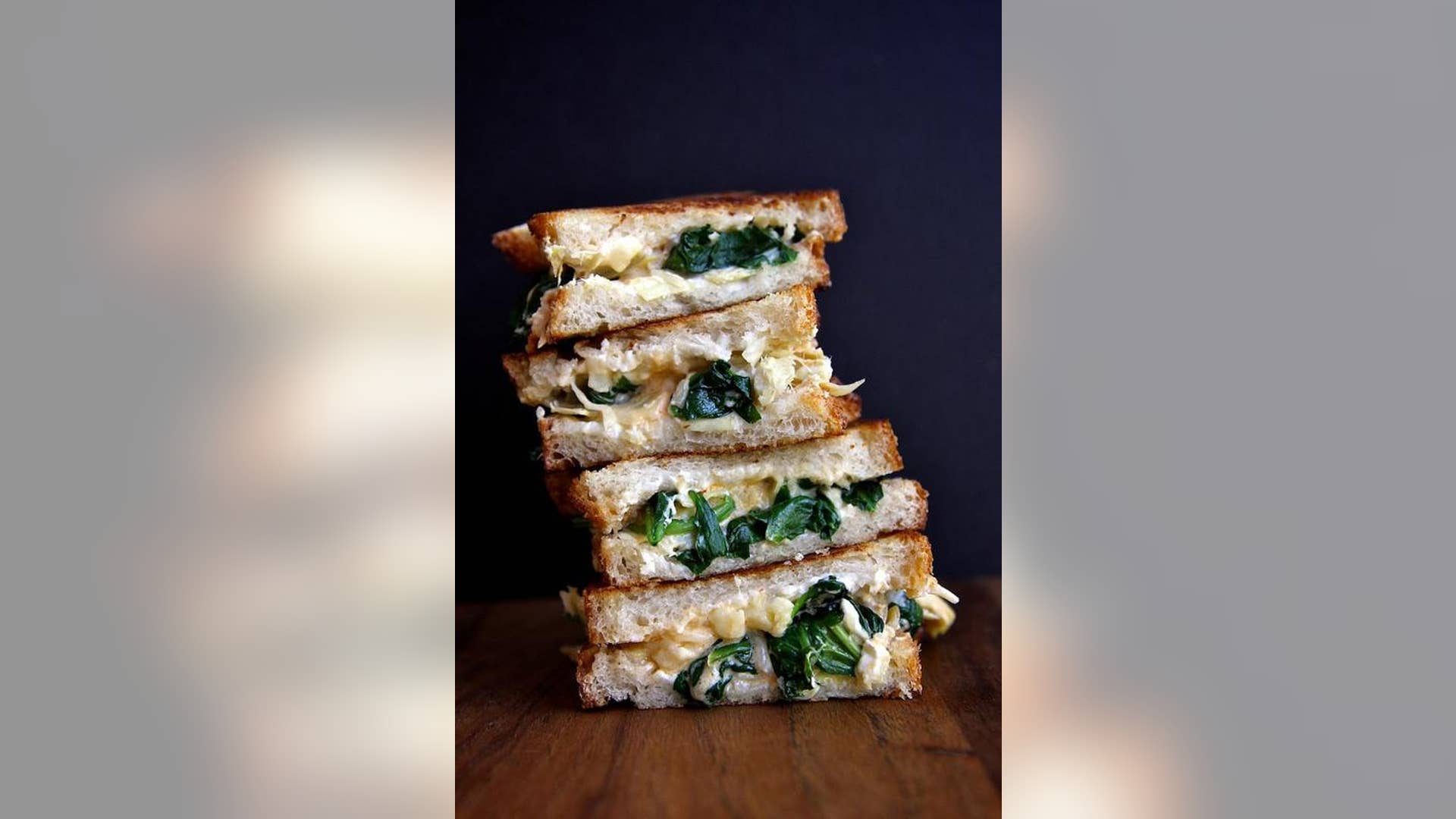 Spinach and Artichoke Grilled Cheese