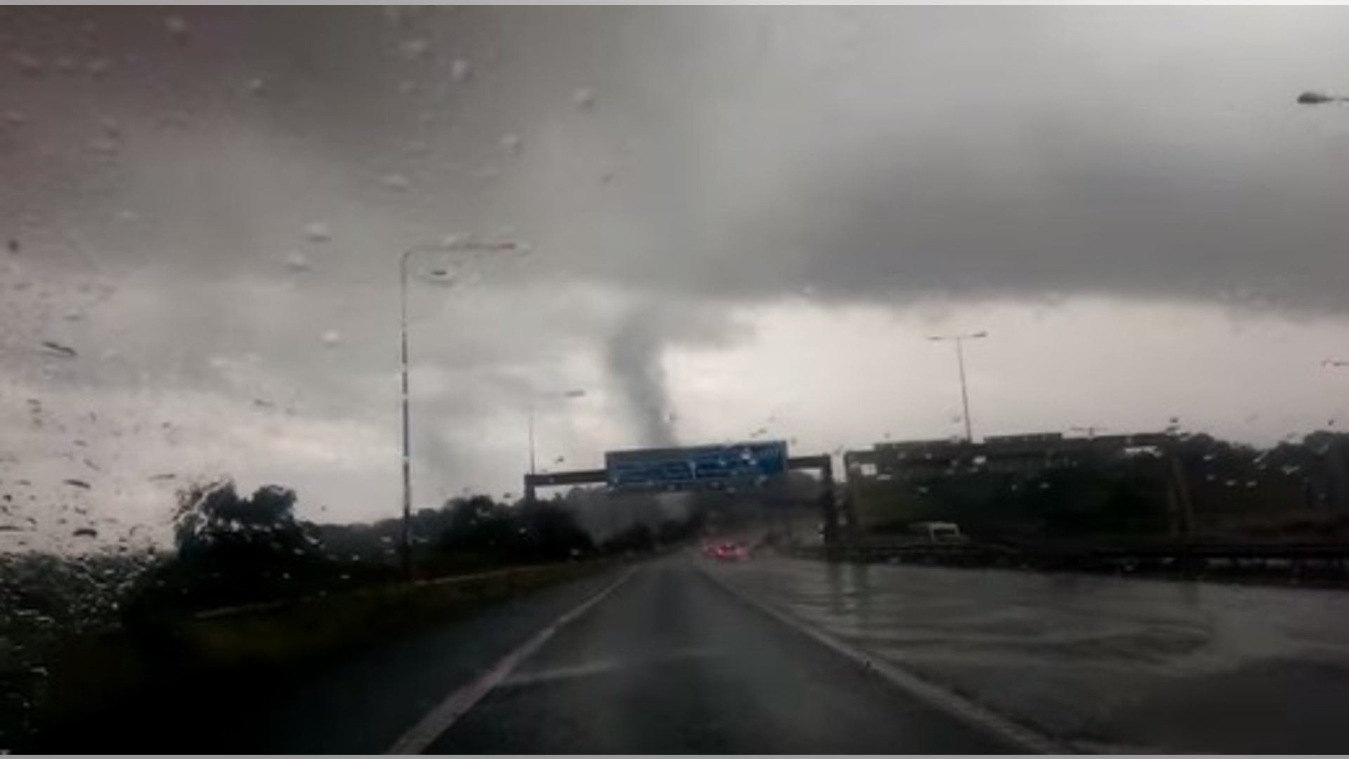 Tornado on the highway