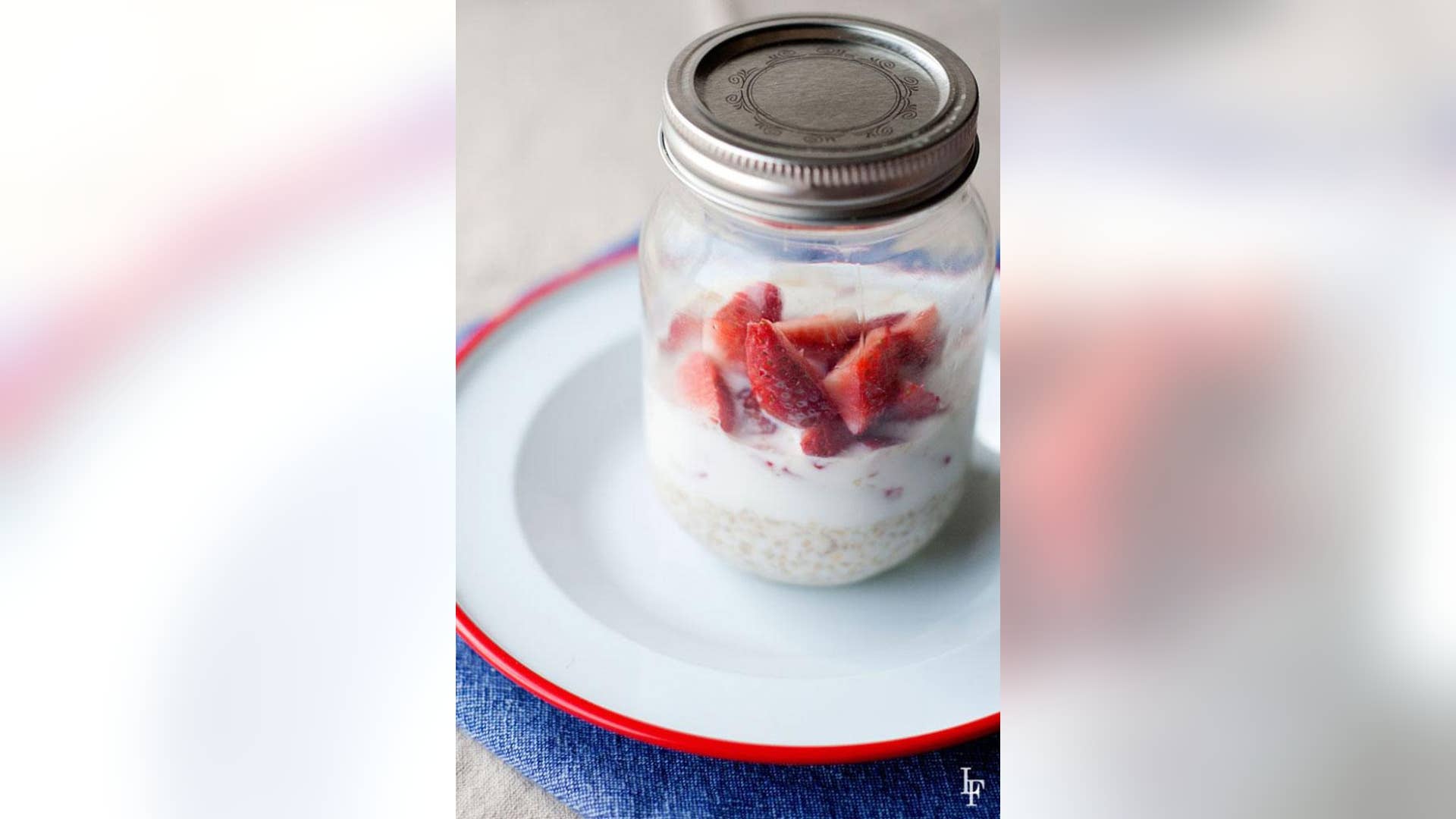 Strawberries and Cream Overnight Oats