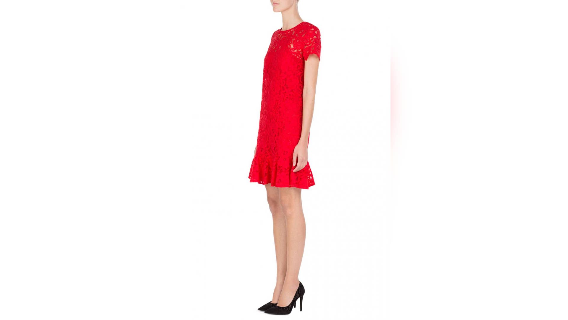 DKNY Red Lace Dress