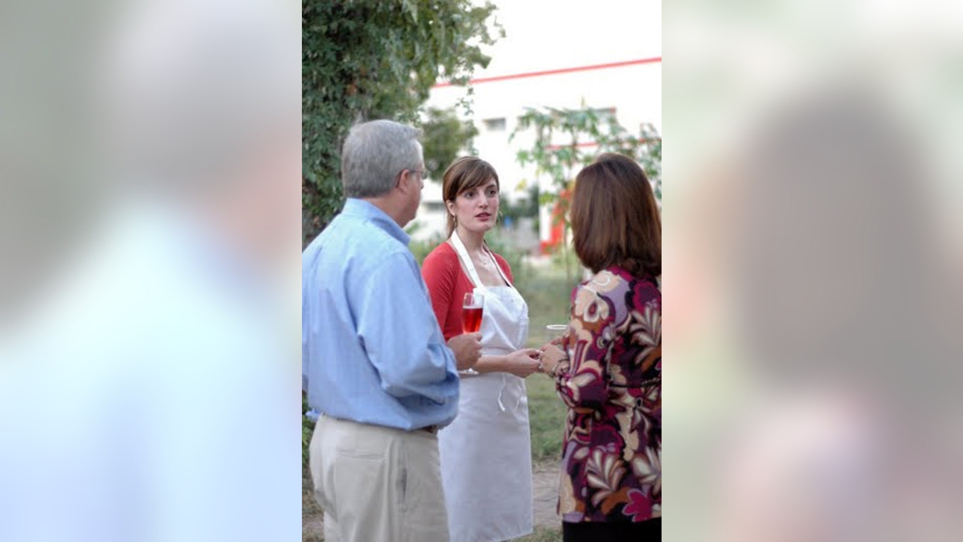 Supper Underground's Hannah Calvert Greets Guests at an Event