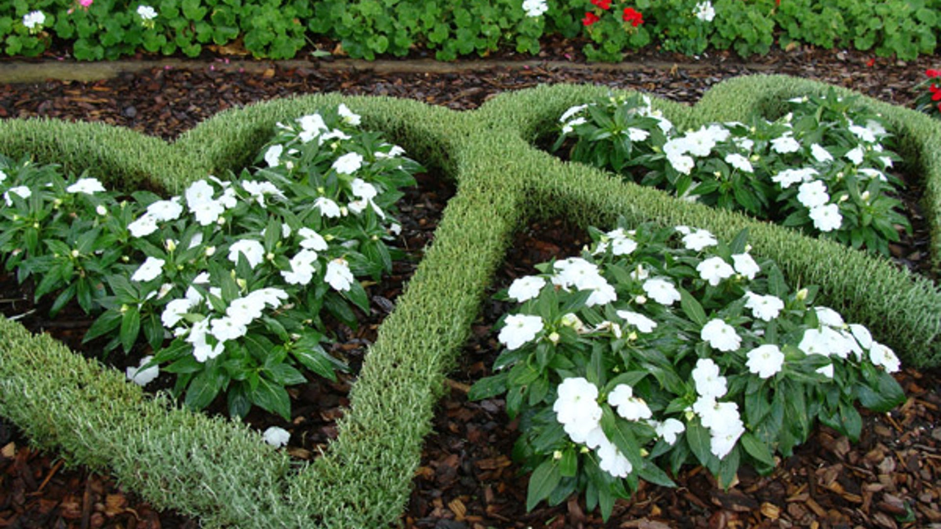 Boldt Castle flower bed