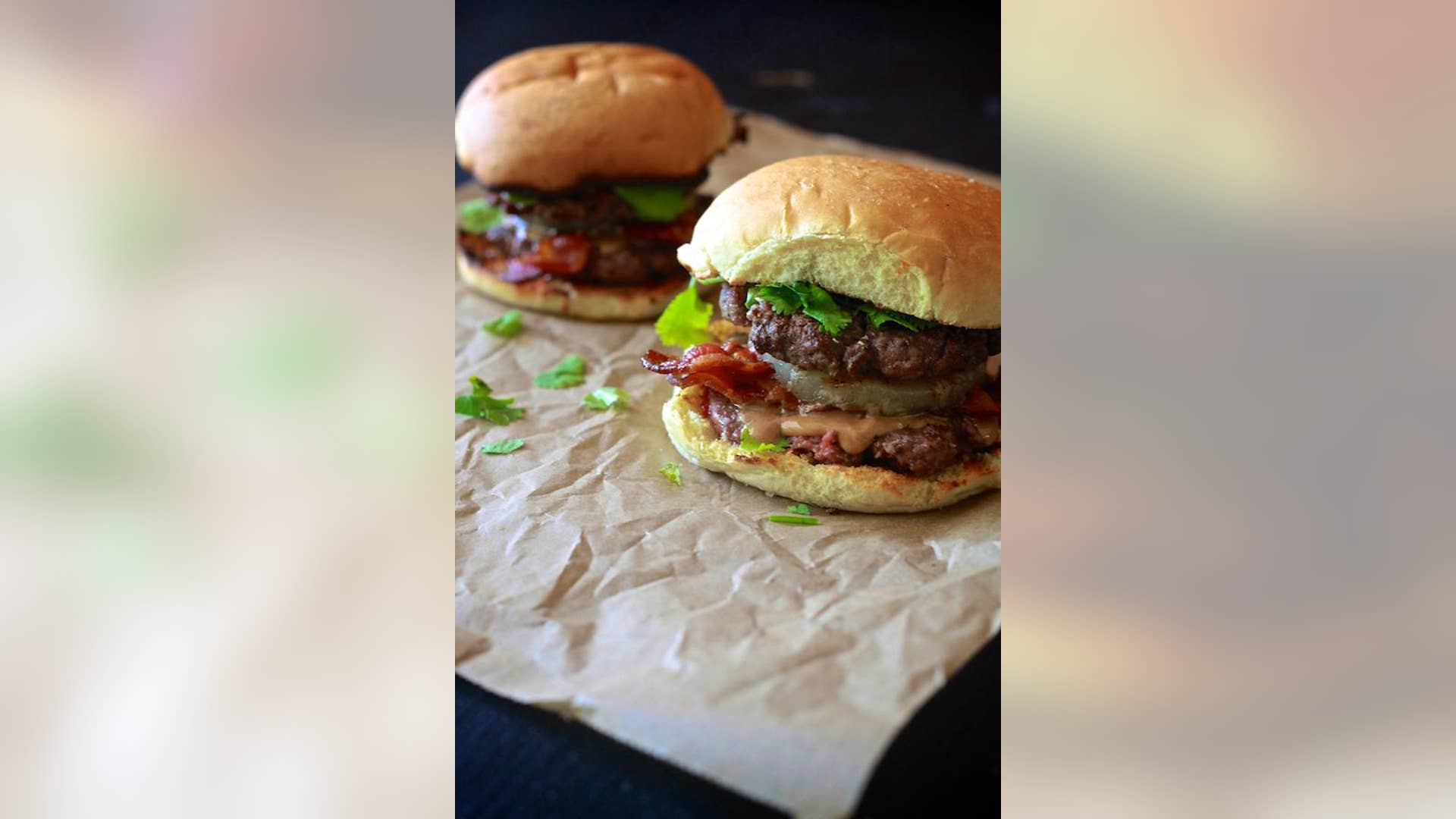 Thai Peanut Butter & Bacon Burgers