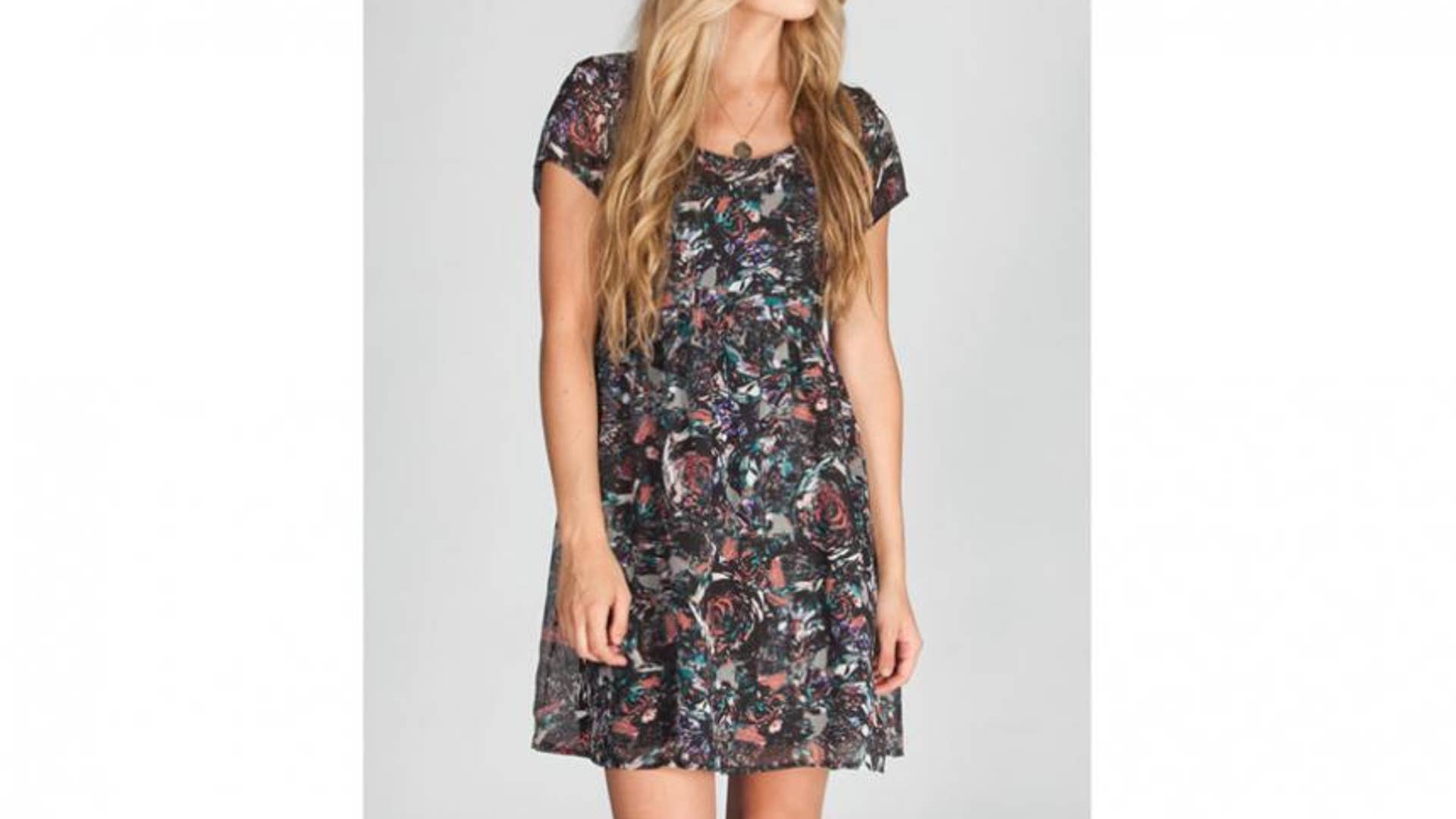 Full Tilt Floral Chiffon Dress