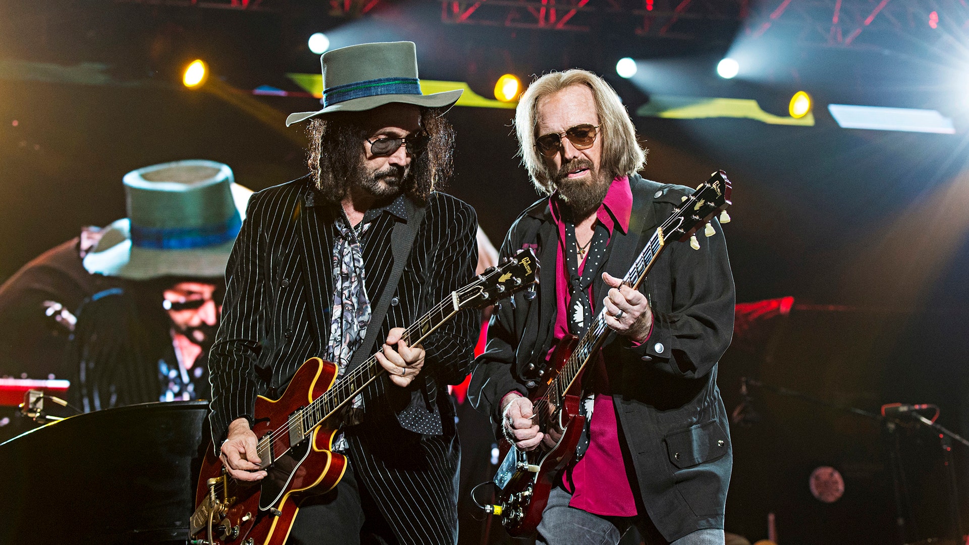 Mike Campbell, left, and Tom Petty of Tom Petty and the Heartbreakers seen at KAABOO 2017 