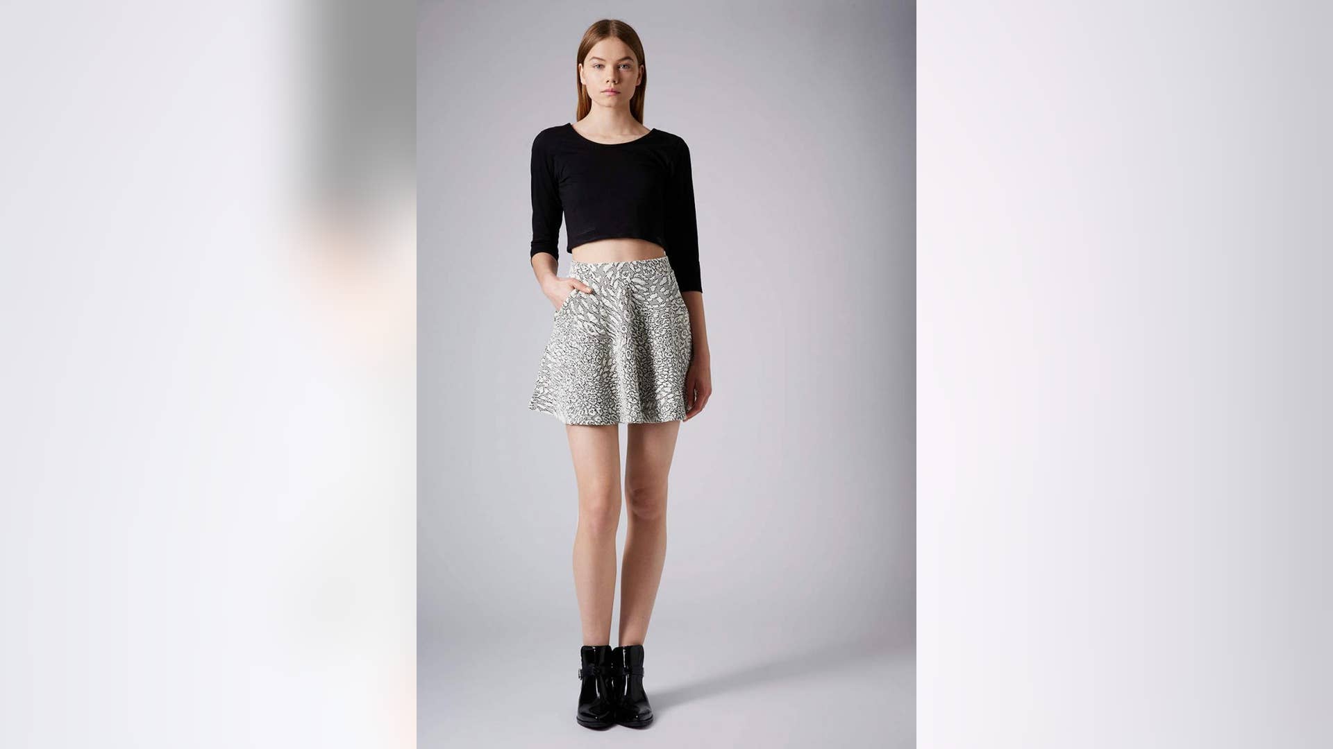 Jacquard skirt