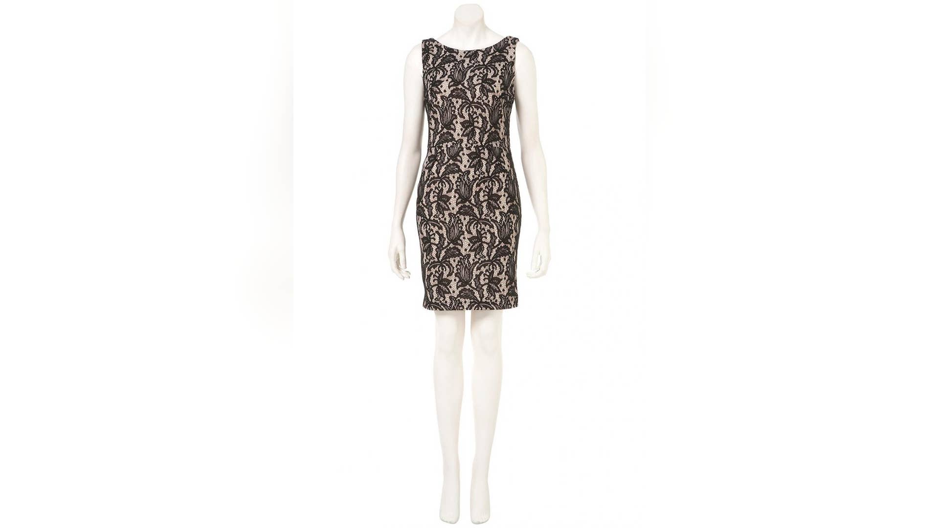 Bonded Lace Pencil Dress