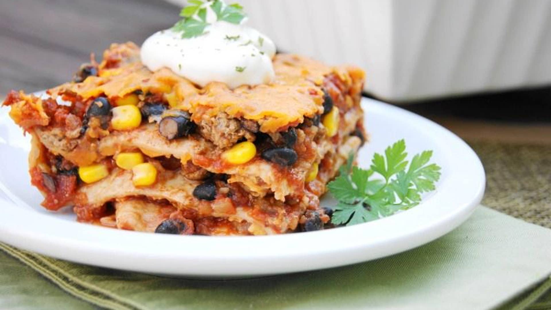 Spicy Tortilla Lasagna