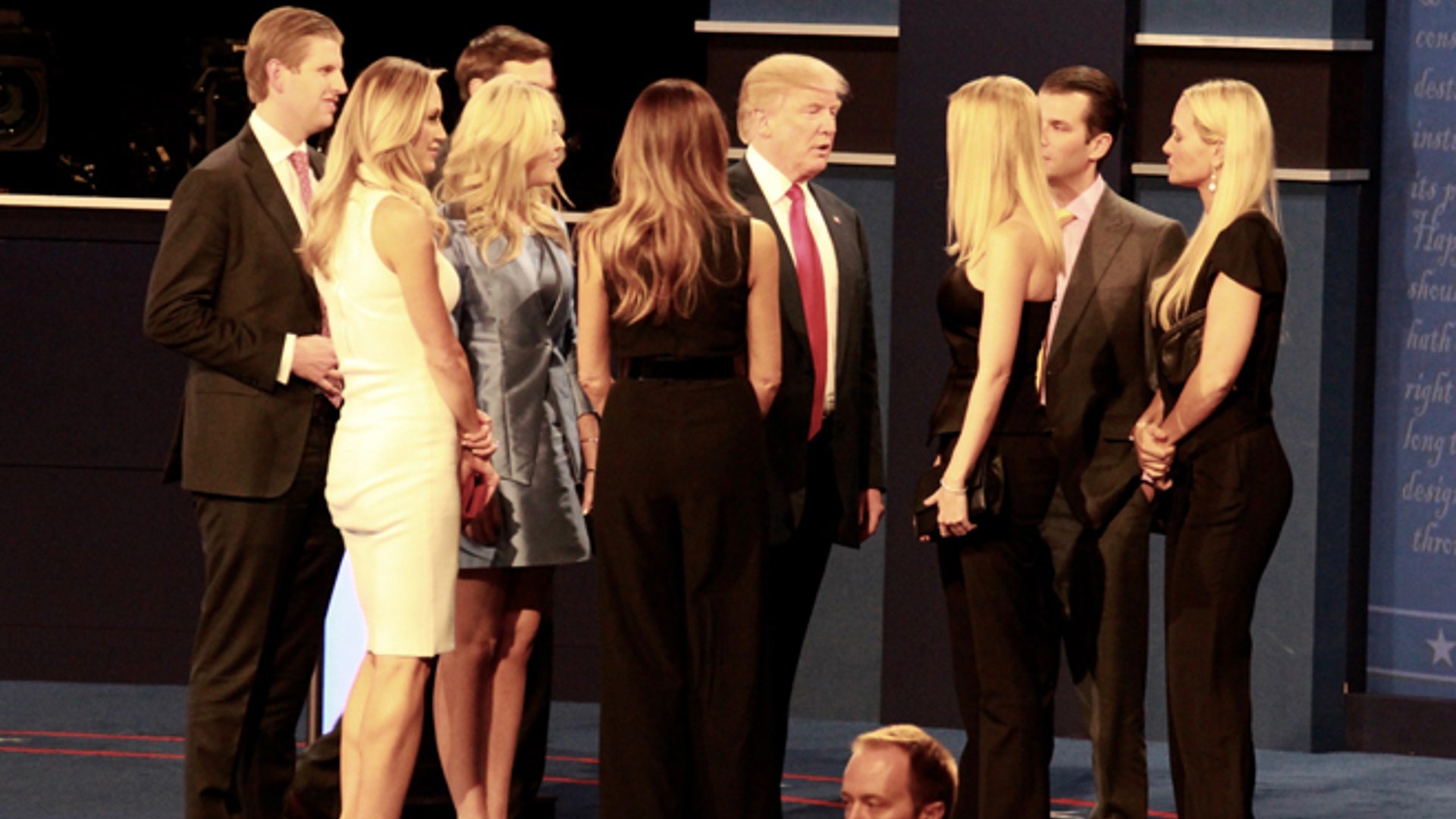 Trump family at the final presidential debate