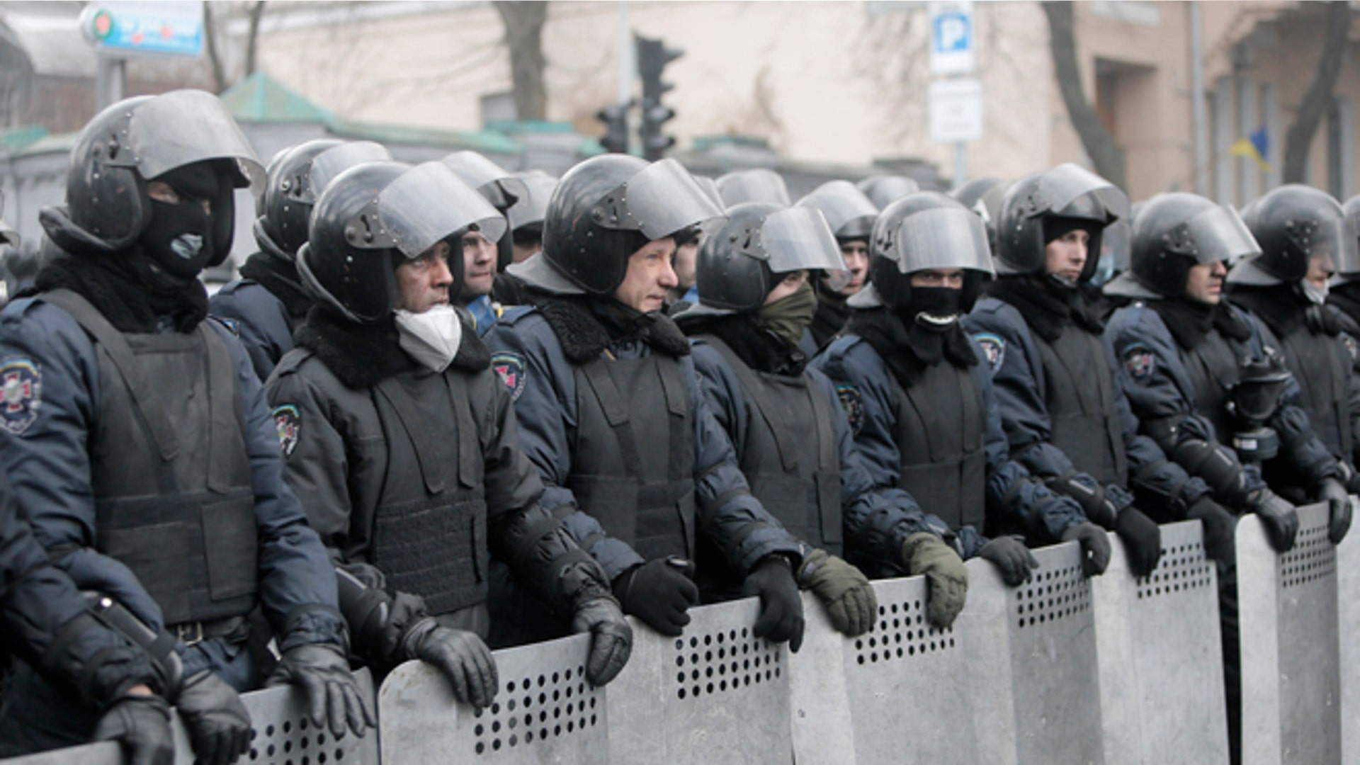 Police hold their ground