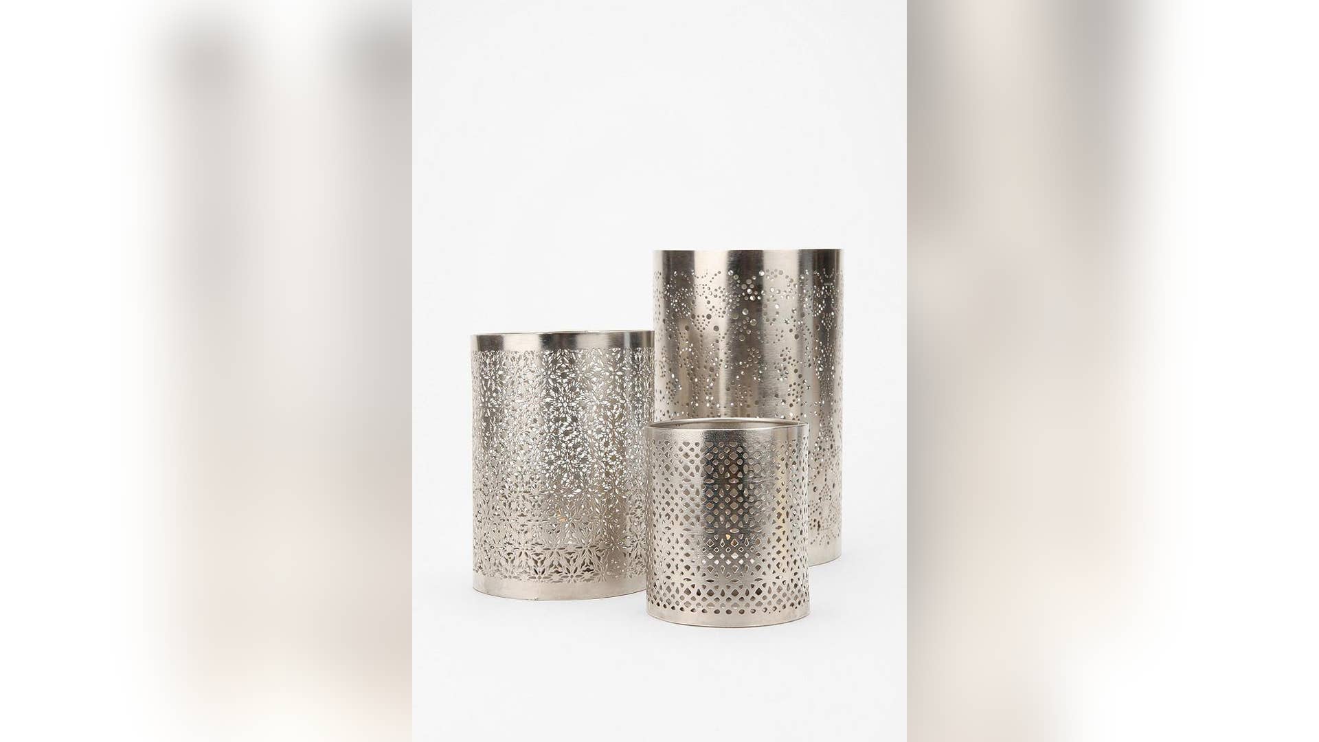3. Punched Metal Votive Candle Holder