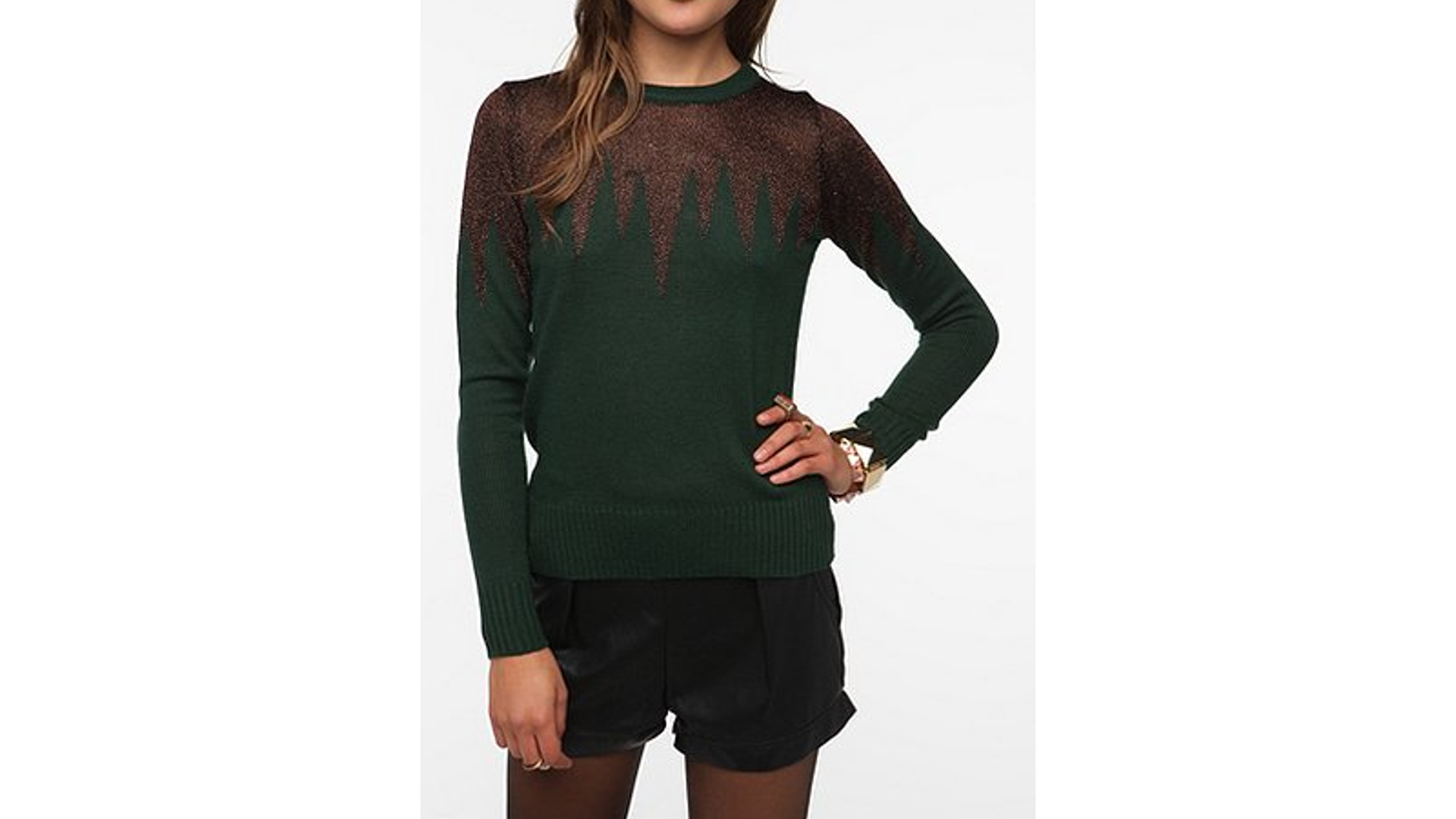 Lucca Couture Lurex Icicle Pullover