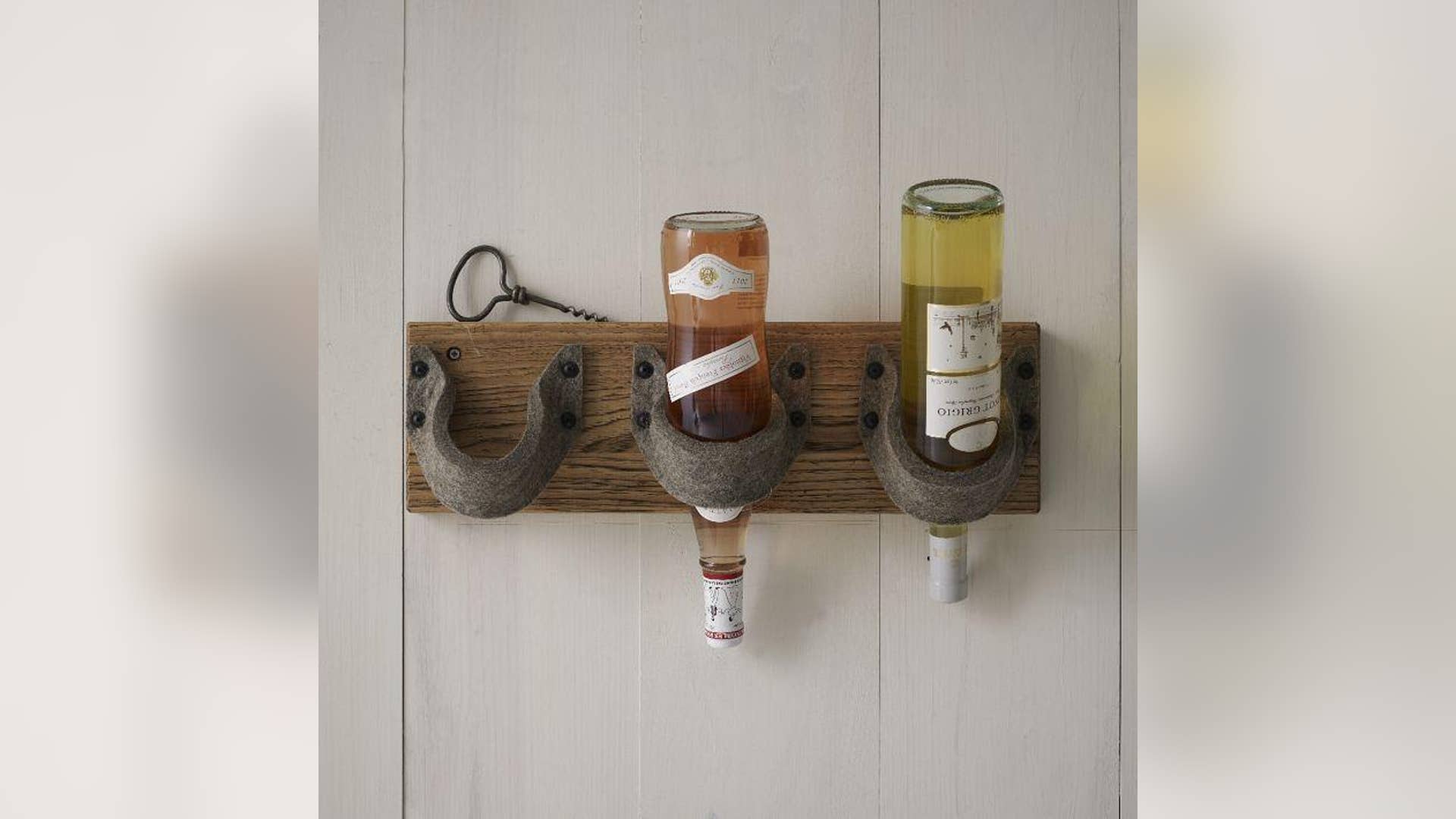 Wood + Felt Bottle Holder