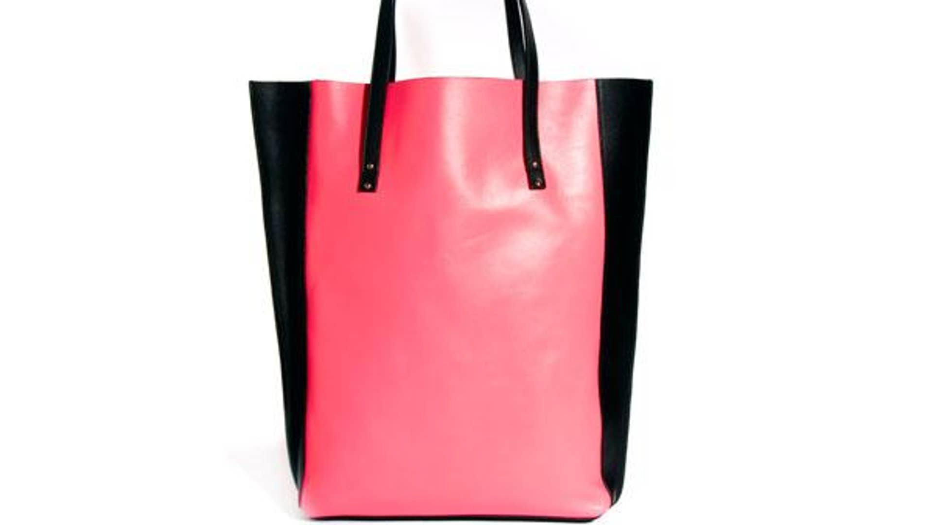 Whistles Wooster Leather Two-Tone Shopper Bag