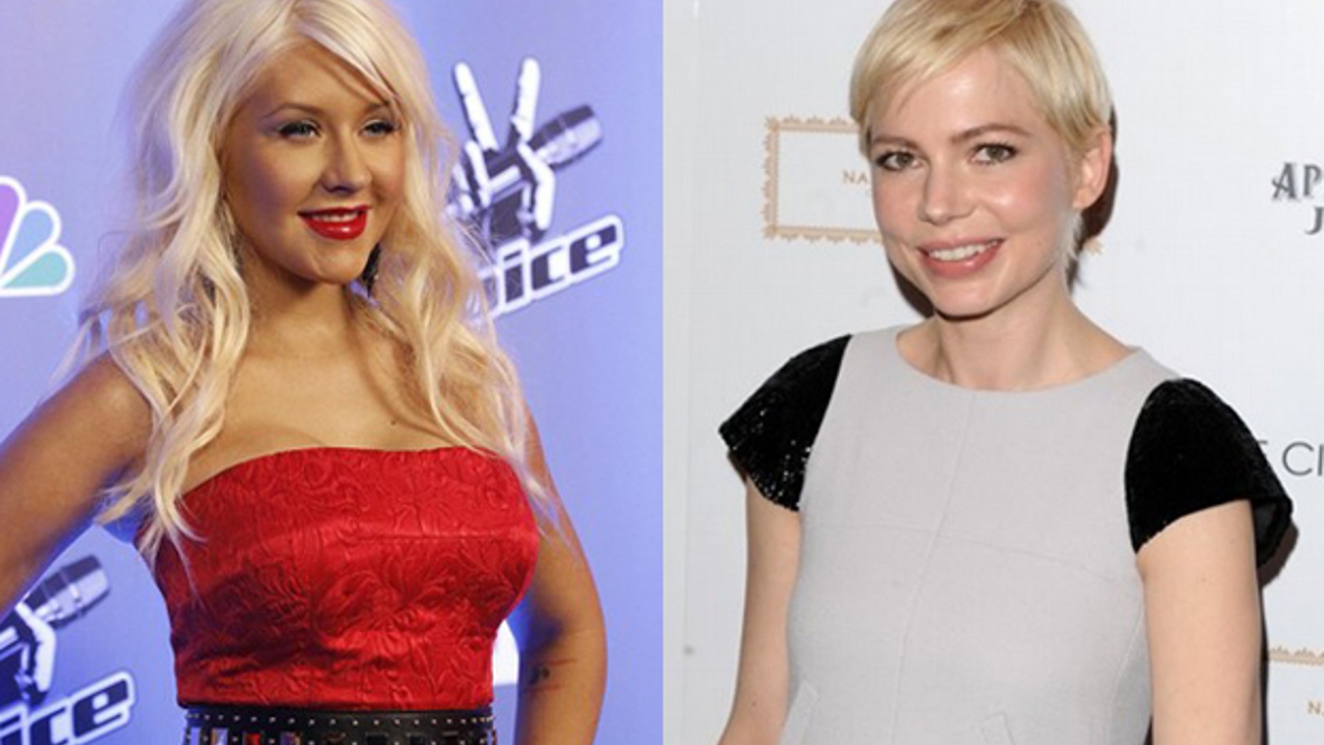 Christina Aguilera and Michelle Williams