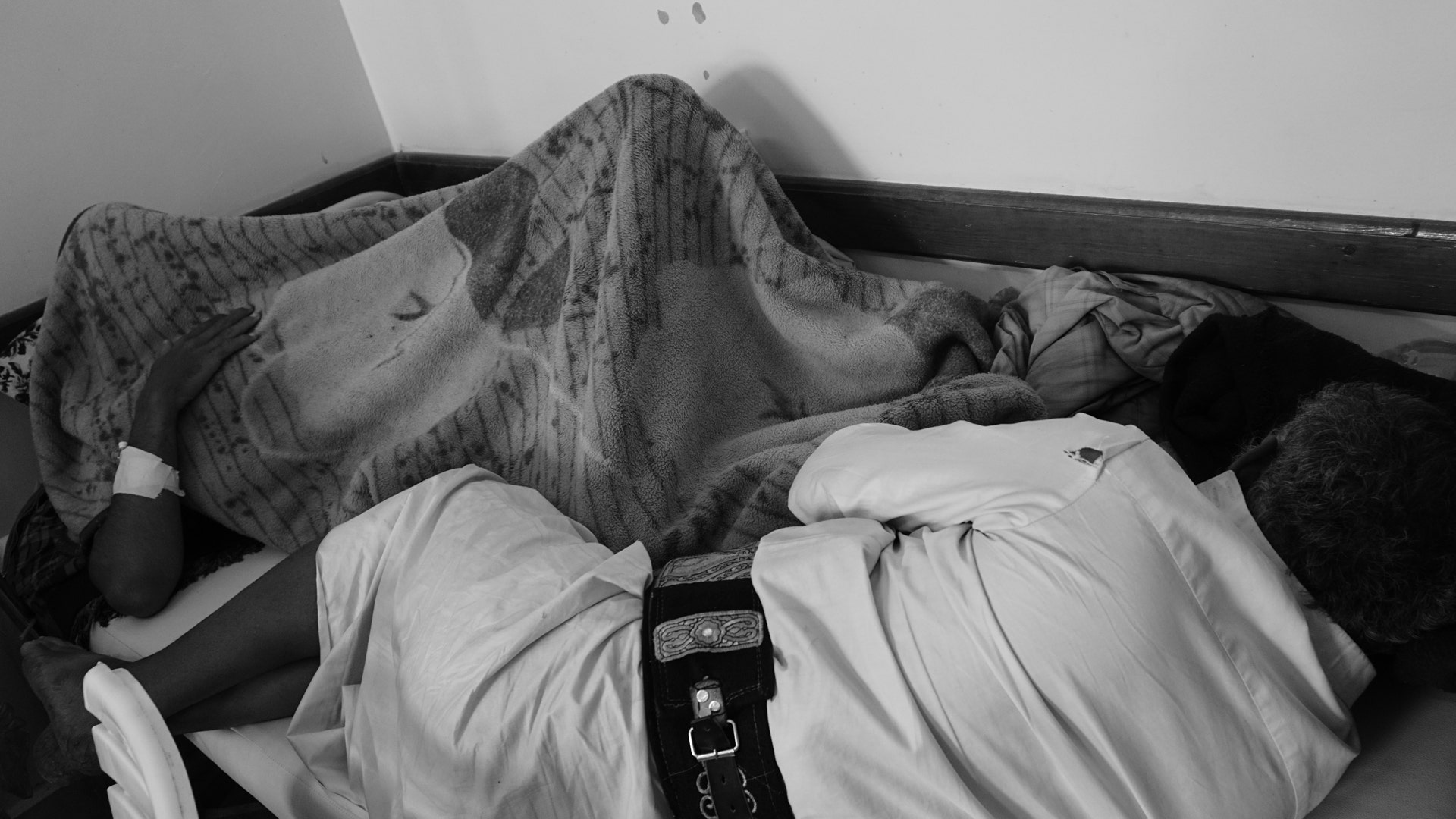 Cholera patients in the hospital