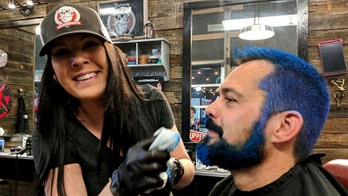 Idaho postal workers are dyeing their hair blue for a good cause