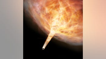 Stray black hole turned cosmic gas cloud into speeding 'bullet'