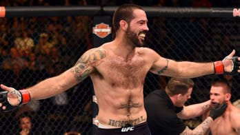 UFC fighter Matt Brown sinks an impossibly long basketball shot