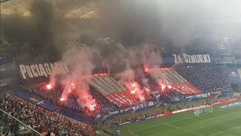 The smoke and flares at the Polish Cup final was terrifying