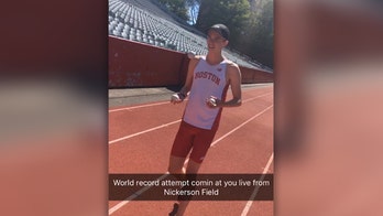 Boston University student breaks 'joggling' world record