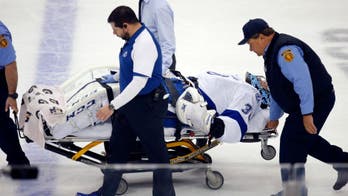 Lightning goaltender Ben Bishop stretchered off Game 1 of East finals