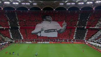 Late Dinamo Bucharest player honored with massive tifo at Romanian Cup final