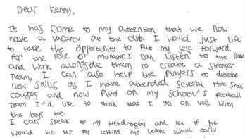 This 7-year-old boy who applied for a managerial gig is the coolest