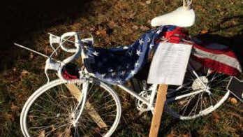 Bicycle left as memorial to honor death of Navy SEAL stolen, police say