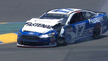 Danica Patrick, Ricky Stenhouse Jr. wreck at Sonoma