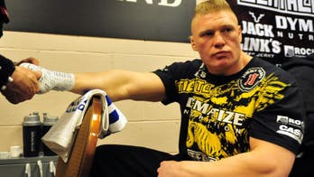 Brock Lesnar's hands are bigger than any UFC glove available