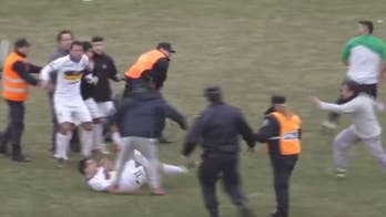 Violent soccer brawl breaks out between fans and players in Argentina