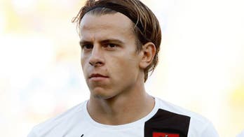 Rapid Vienna player sent off for audacious two-footed tackle on Ajax