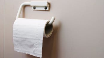 A unicorn is convincing people to squat to poop