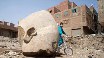 Archeologists in Egypt discover massive statue in Cairo slum