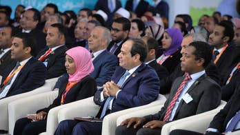 Back to favorite topic, Egypt's leader blasts "evil people"