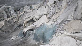 That's not ice covering a melting Swiss glacier