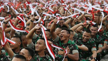 Indonesians join thousands of soldiers, police at rallies