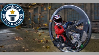 This big wheel is a big deal: Monowheel motorcycle sets speed record