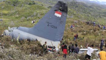 Indonesia military transport plane crashes in Papua; 13 dead