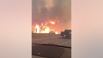 Wildfires cause chaos in Canada town