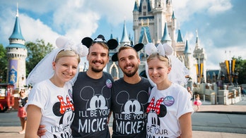 Identical twin newlywed couples honeymoon at Disney World