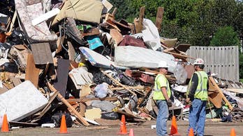 Cedar Rapids fends off flood damage with temporary barriers