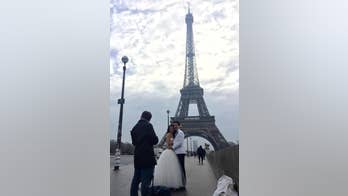 Drizzly Valentine's Day in Paris doesn't stop the love