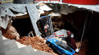 Work beginning to repair sinkhole-damaged Corvette