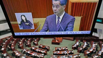 Hong Kong leader warns on independence push in final speech